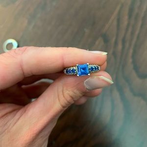 Blue Sapphire Gemstone Ring Size 5.5